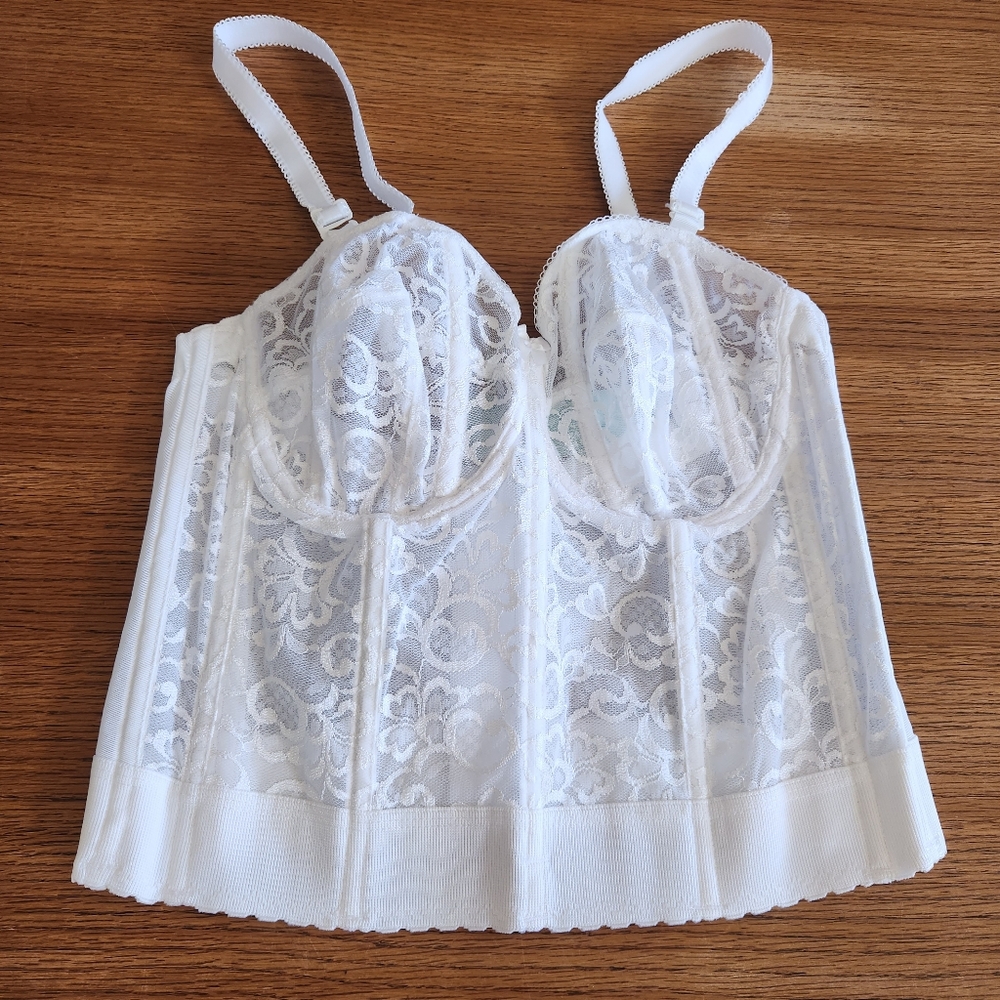 NWT Goddess Lingerie Classics Bridal Bustier in White Style GD0689WHE